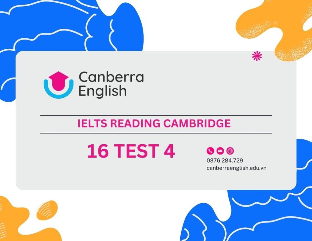 bài IELTS Cambriedge READING Của canberra English